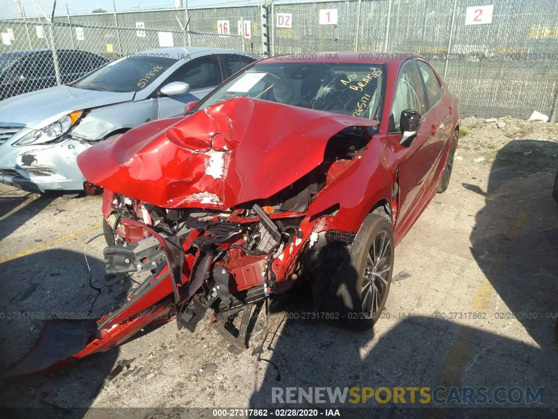 2 Photograph of a damaged car 4T1B11HK0KU265171 TOYOTA CAMRY 2019