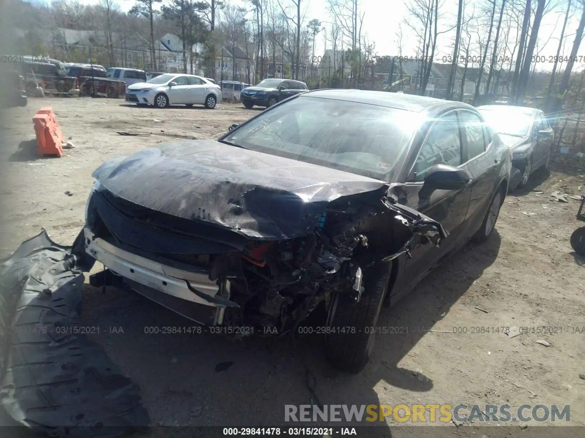 2 Photograph of a damaged car 4T1B11HK0KU284593 TOYOTA CAMRY 2019