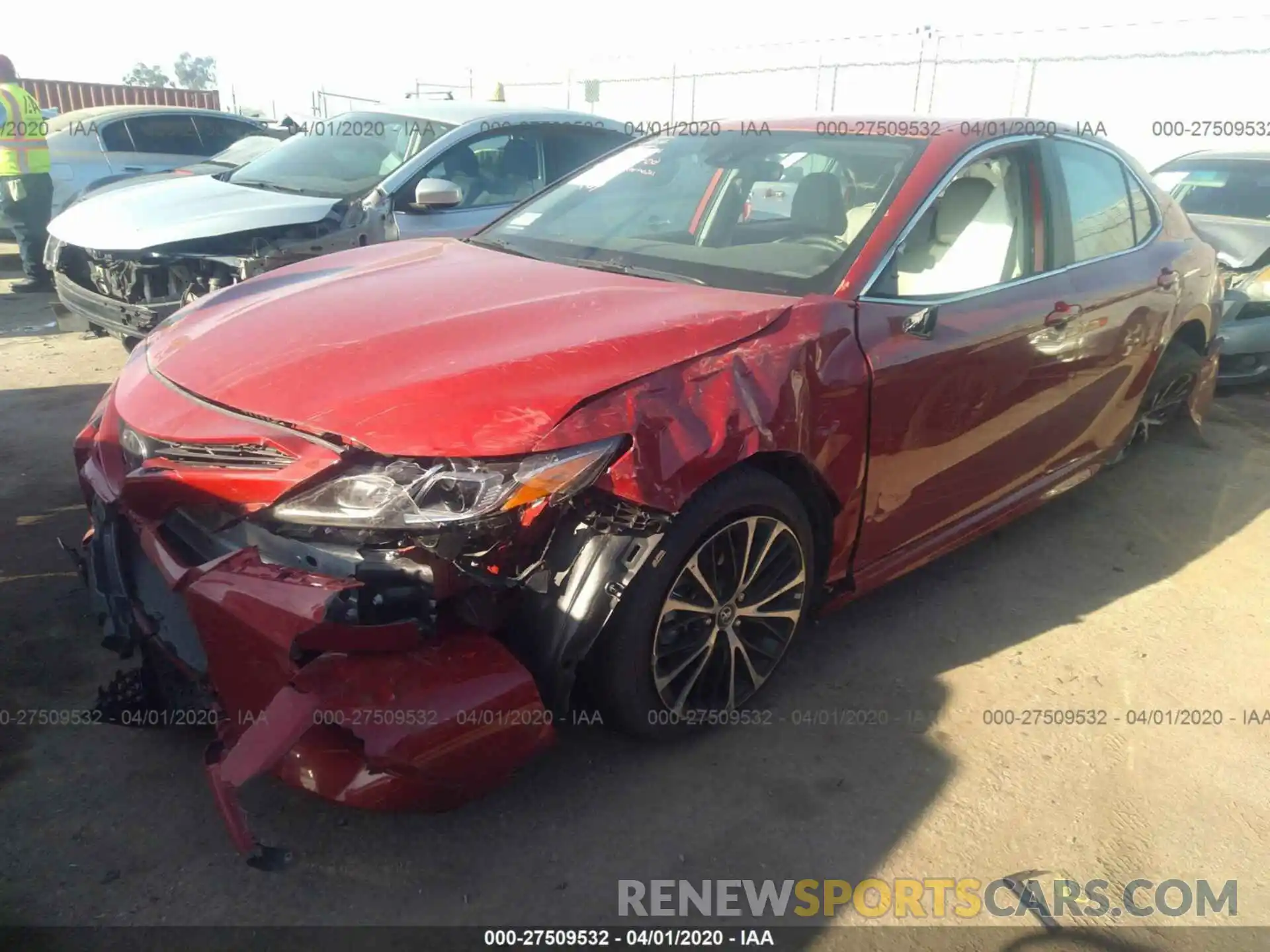 2 Photograph of a damaged car 4T1B11HK0KU286540 TOYOTA CAMRY 2019