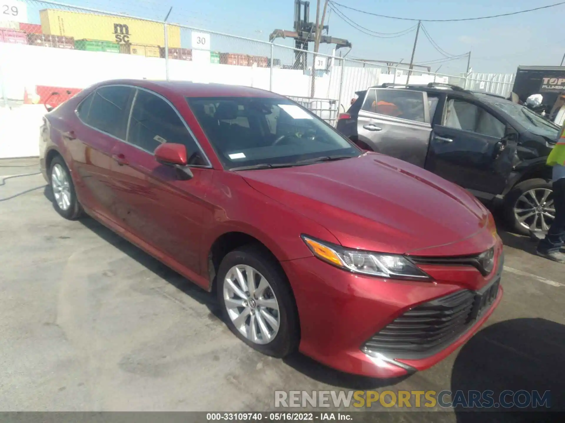 1 Photograph of a damaged car 4T1B11HK0KU290152 TOYOTA CAMRY 2019