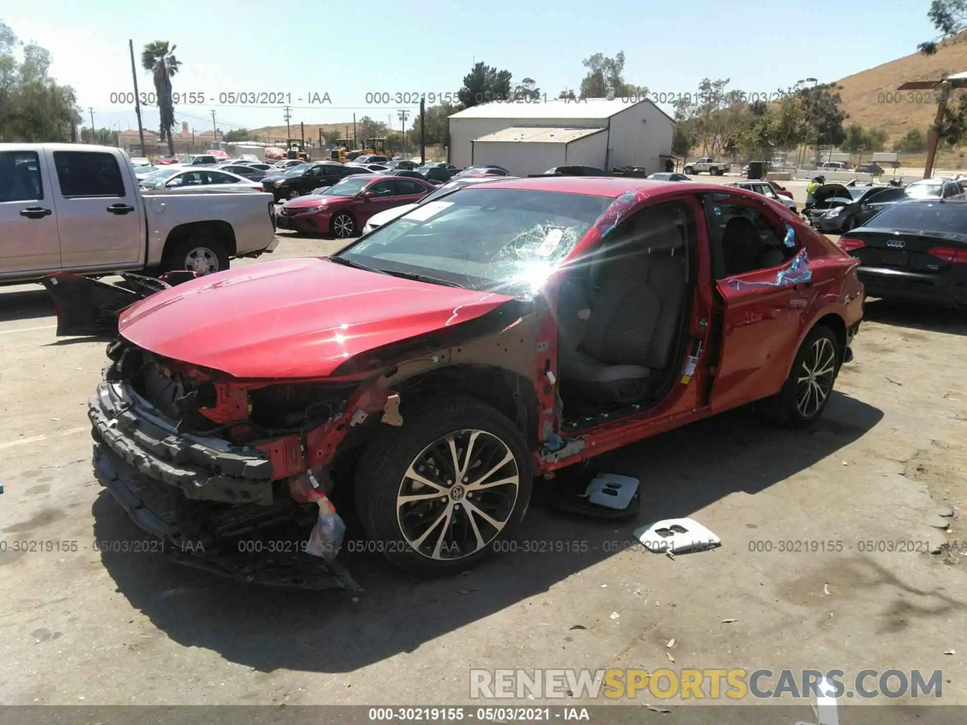 2 Photograph of a damaged car 4T1B11HK0KU298655 TOYOTA CAMRY 2019