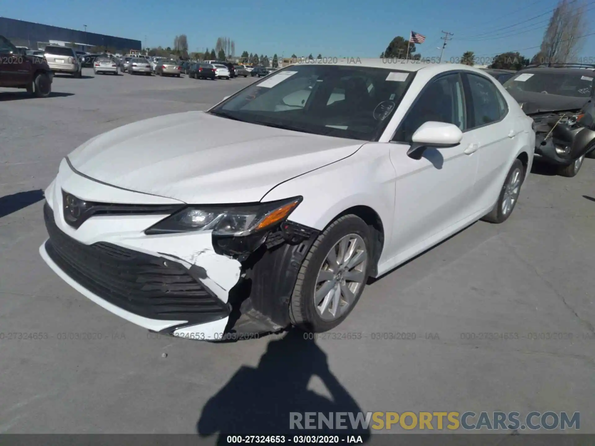 2 Photograph of a damaged car 4T1B11HK0KU683004 TOYOTA CAMRY 2019