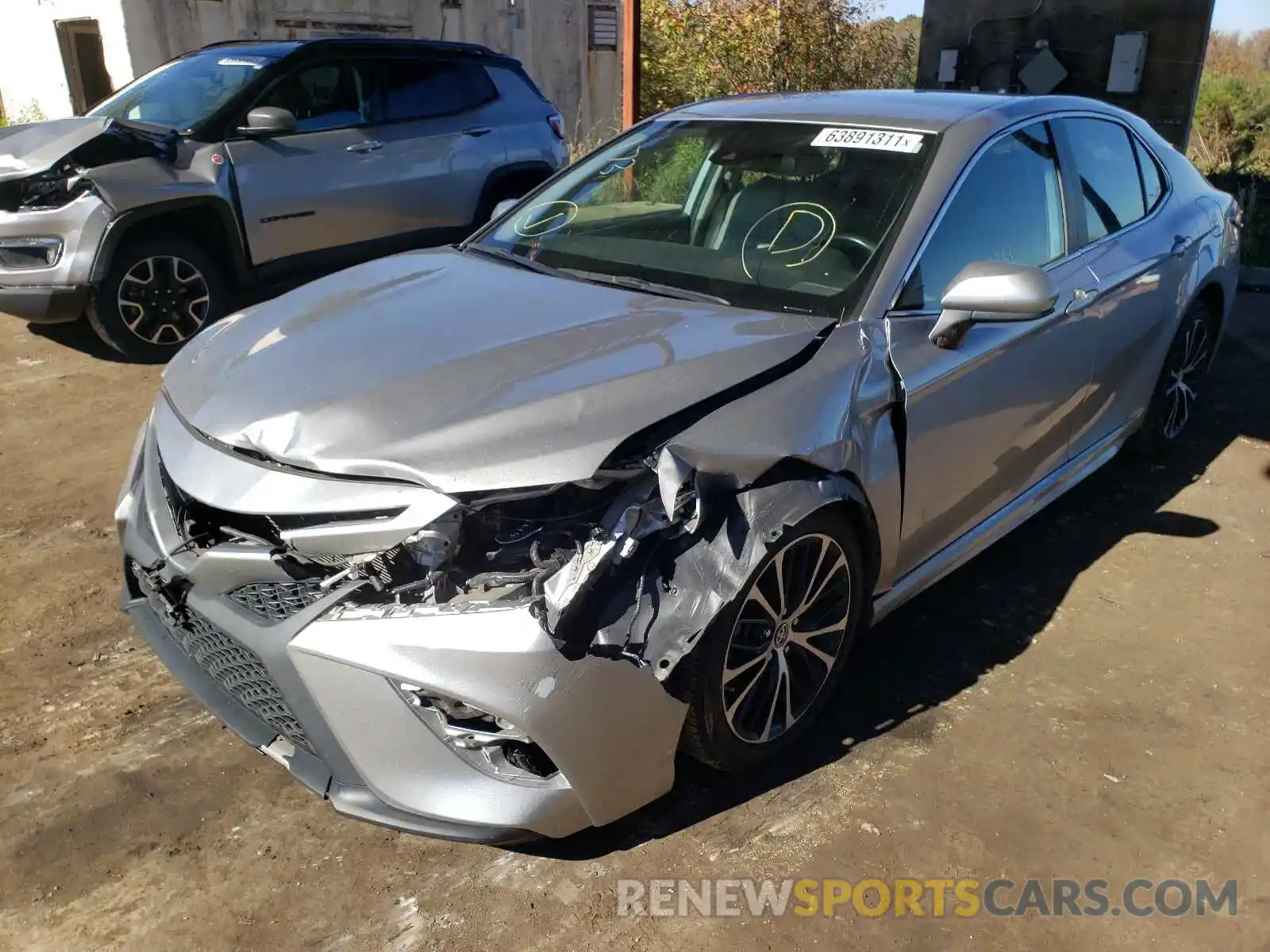 2 Photograph of a damaged car 4T1B11HK0KU683164 TOYOTA CAMRY 2019