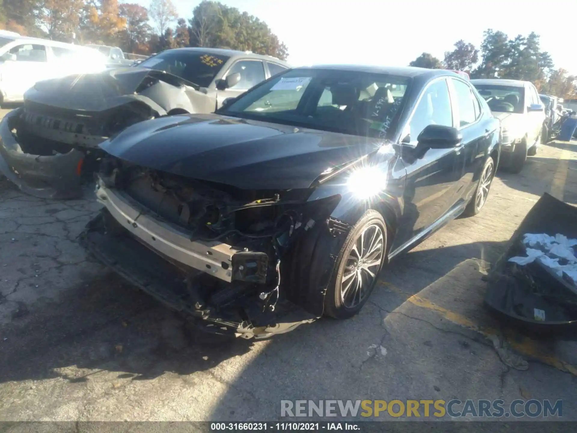 2 Photograph of a damaged car 4T1B11HK0KU685996 TOYOTA CAMRY 2019