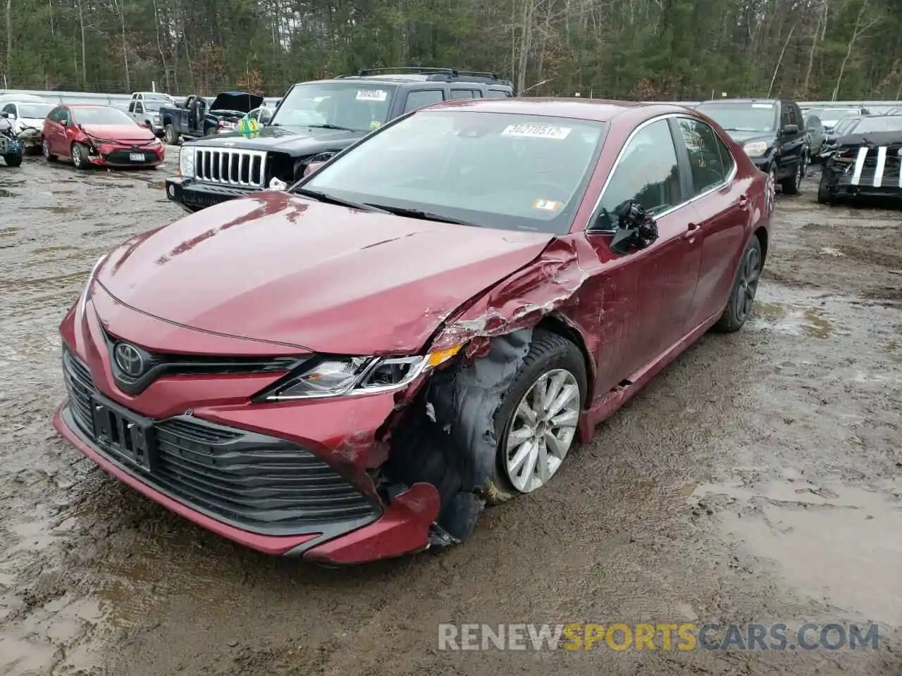 2 Photograph of a damaged car 4T1B11HK0KU690342 TOYOTA CAMRY 2019