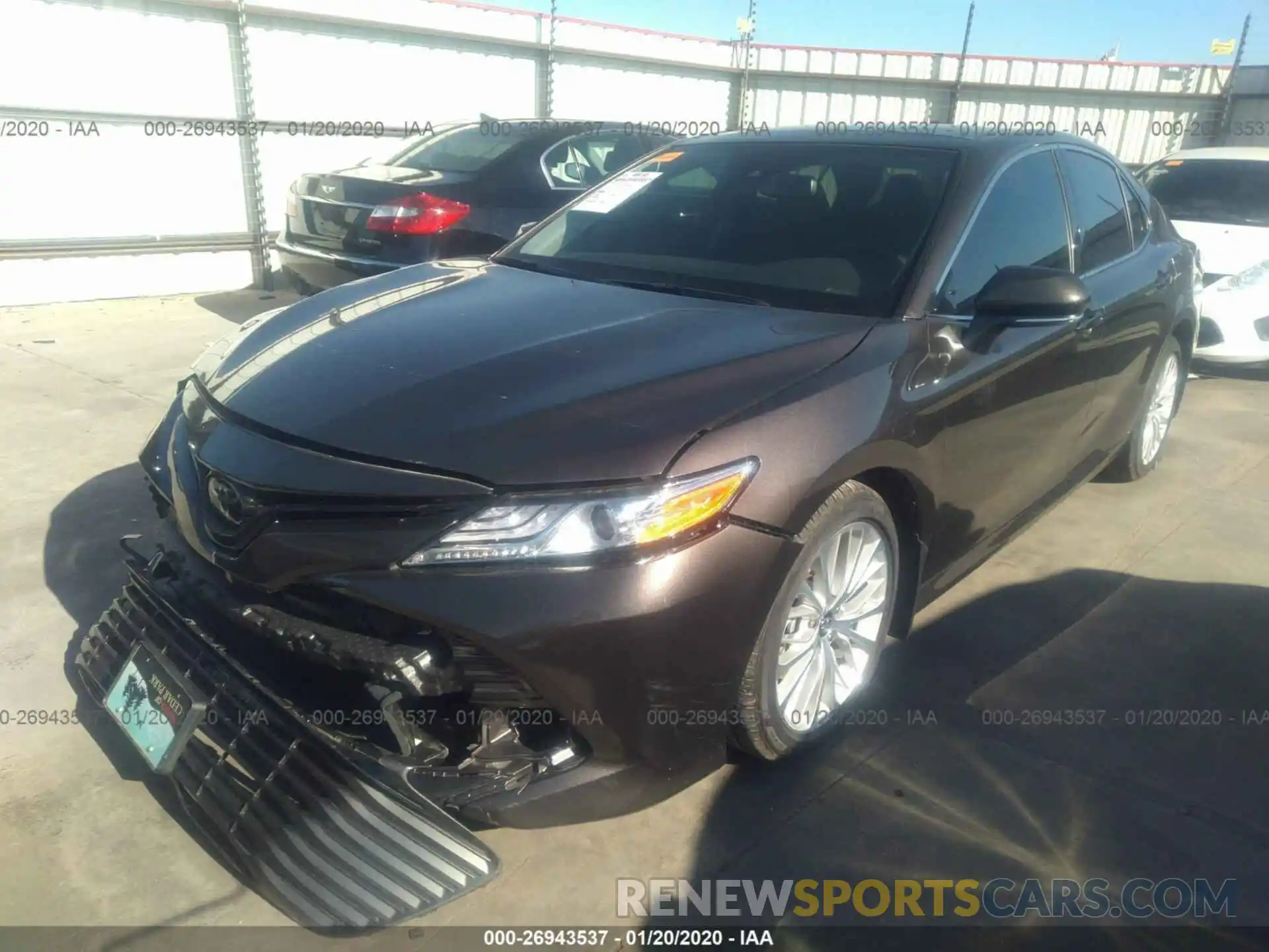 2 Photograph of a damaged car 4T1B11HK0KU698019 TOYOTA CAMRY 2019