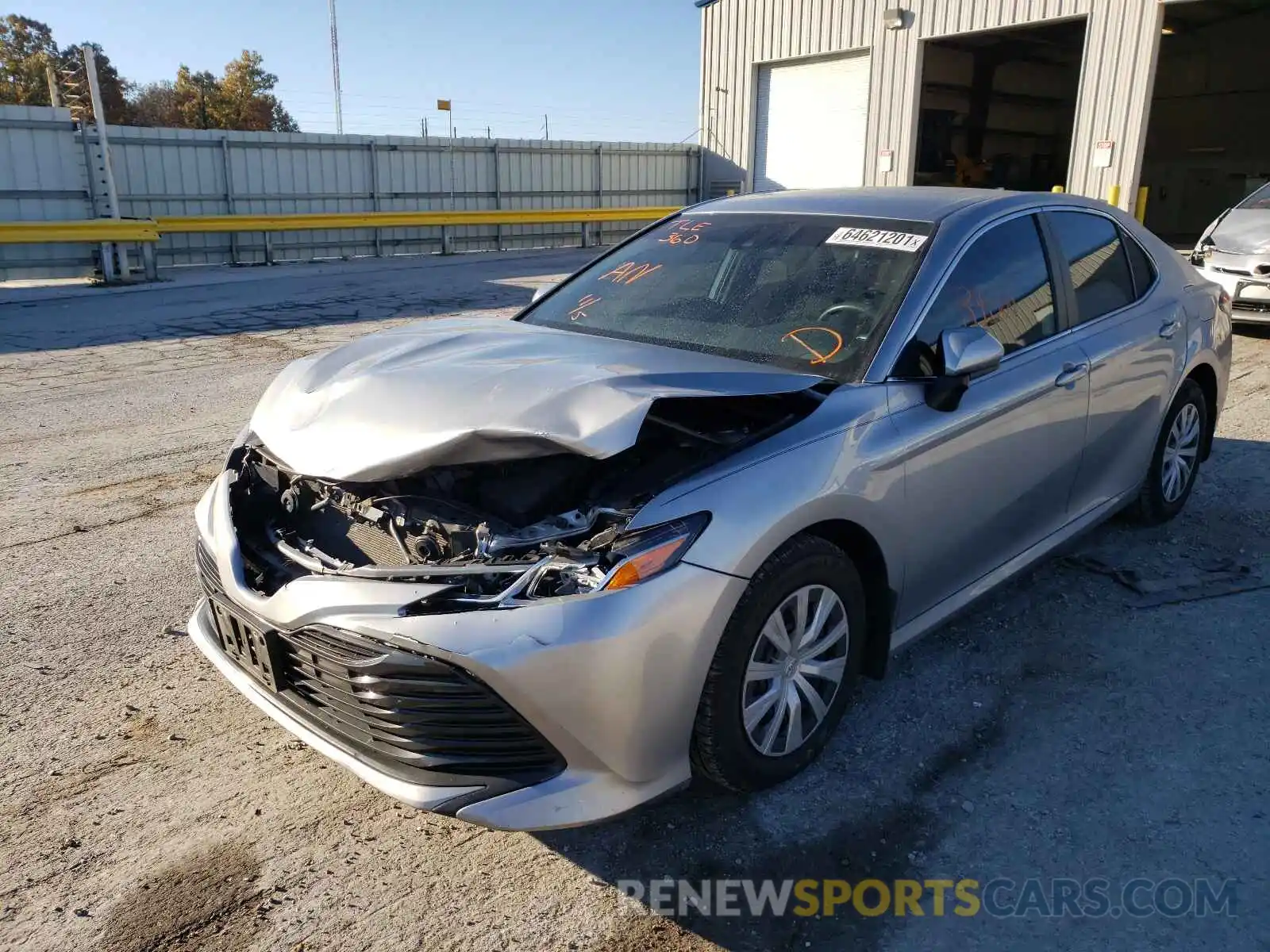 2 Photograph of a damaged car 4T1B11HK0KU701257 TOYOTA CAMRY 2019