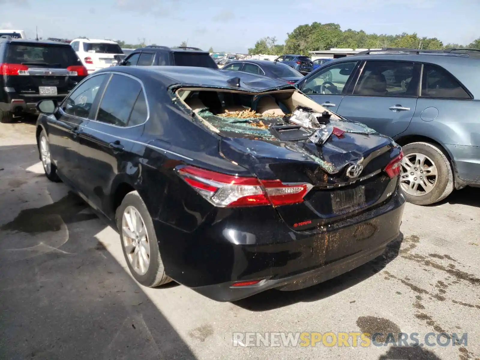 3 Photograph of a damaged car 4T1B11HK0KU702621 TOYOTA CAMRY 2019