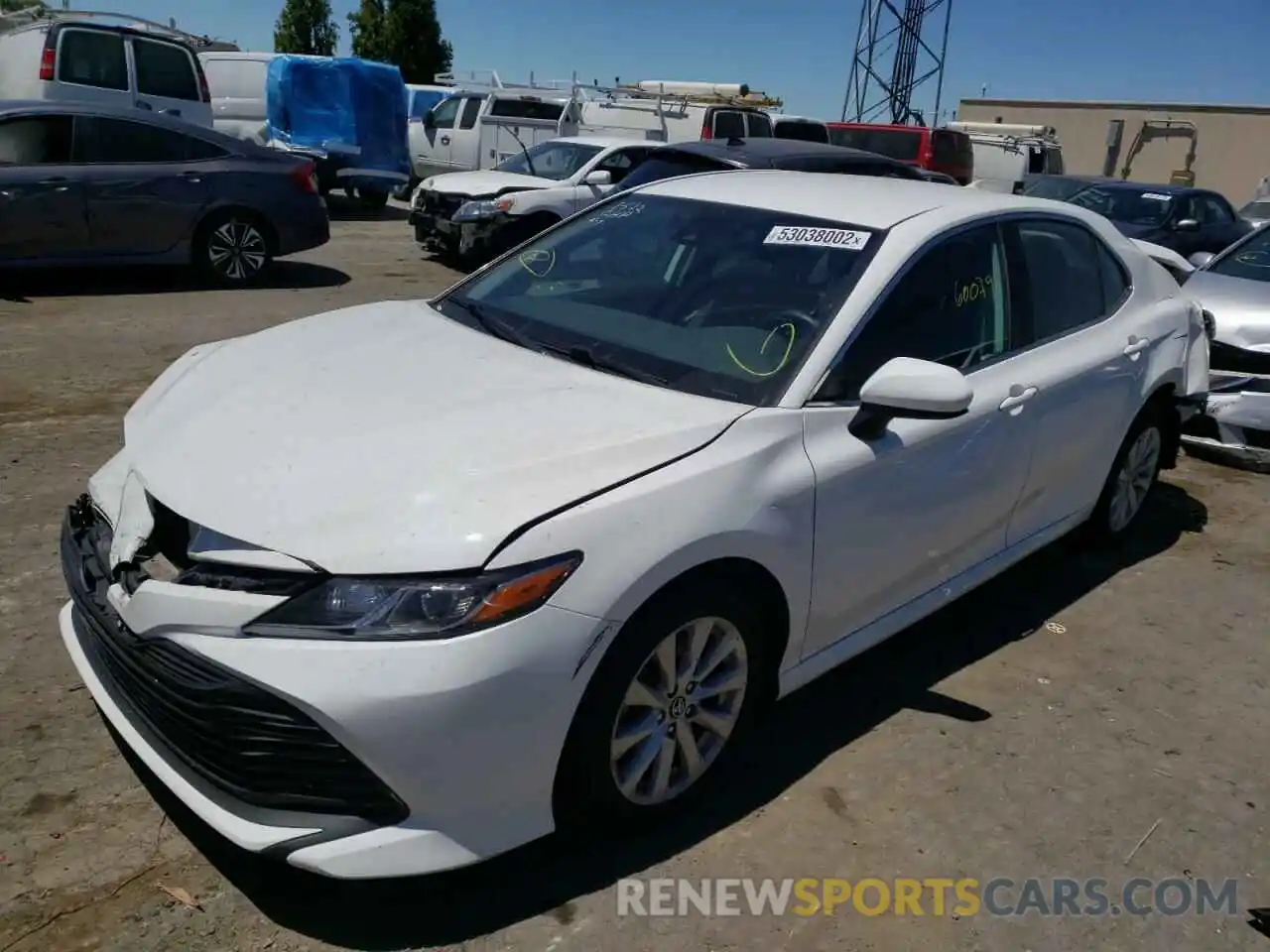 2 Photograph of a damaged car 4T1B11HK0KU705695 TOYOTA CAMRY 2019