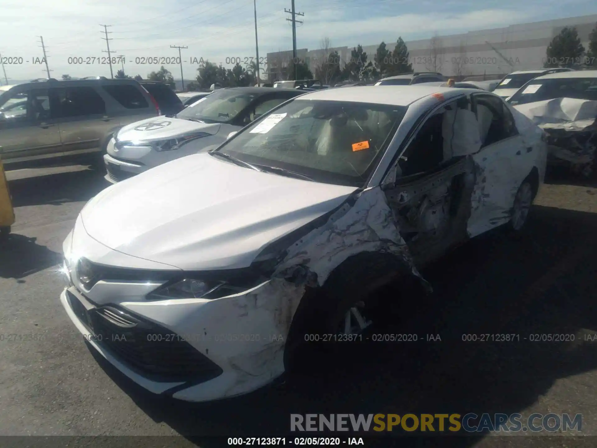 2 Photograph of a damaged car 4T1B11HK0KU707396 TOYOTA CAMRY 2019