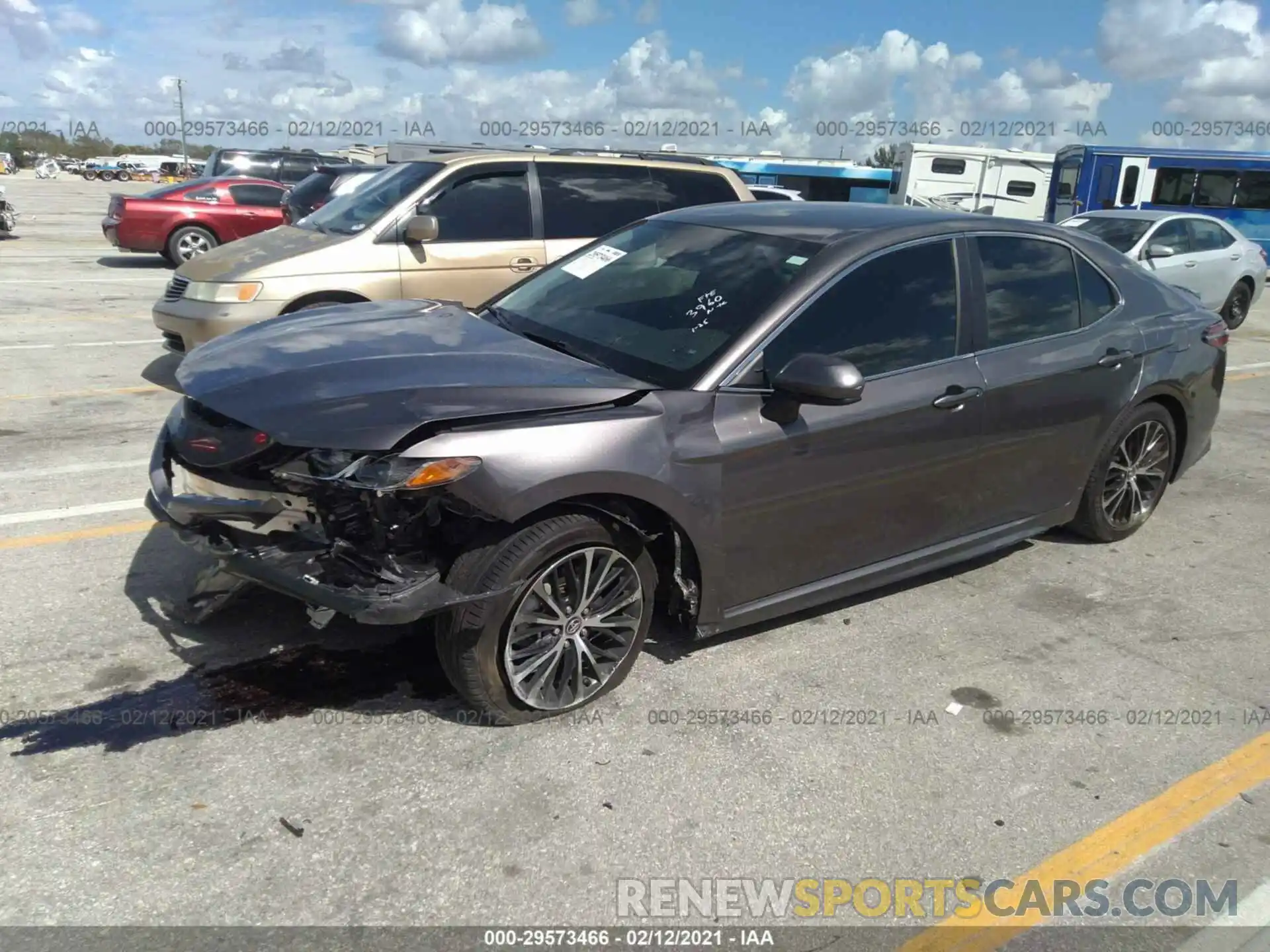 2 Photograph of a damaged car 4T1B11HK0KU713960 TOYOTA CAMRY 2019