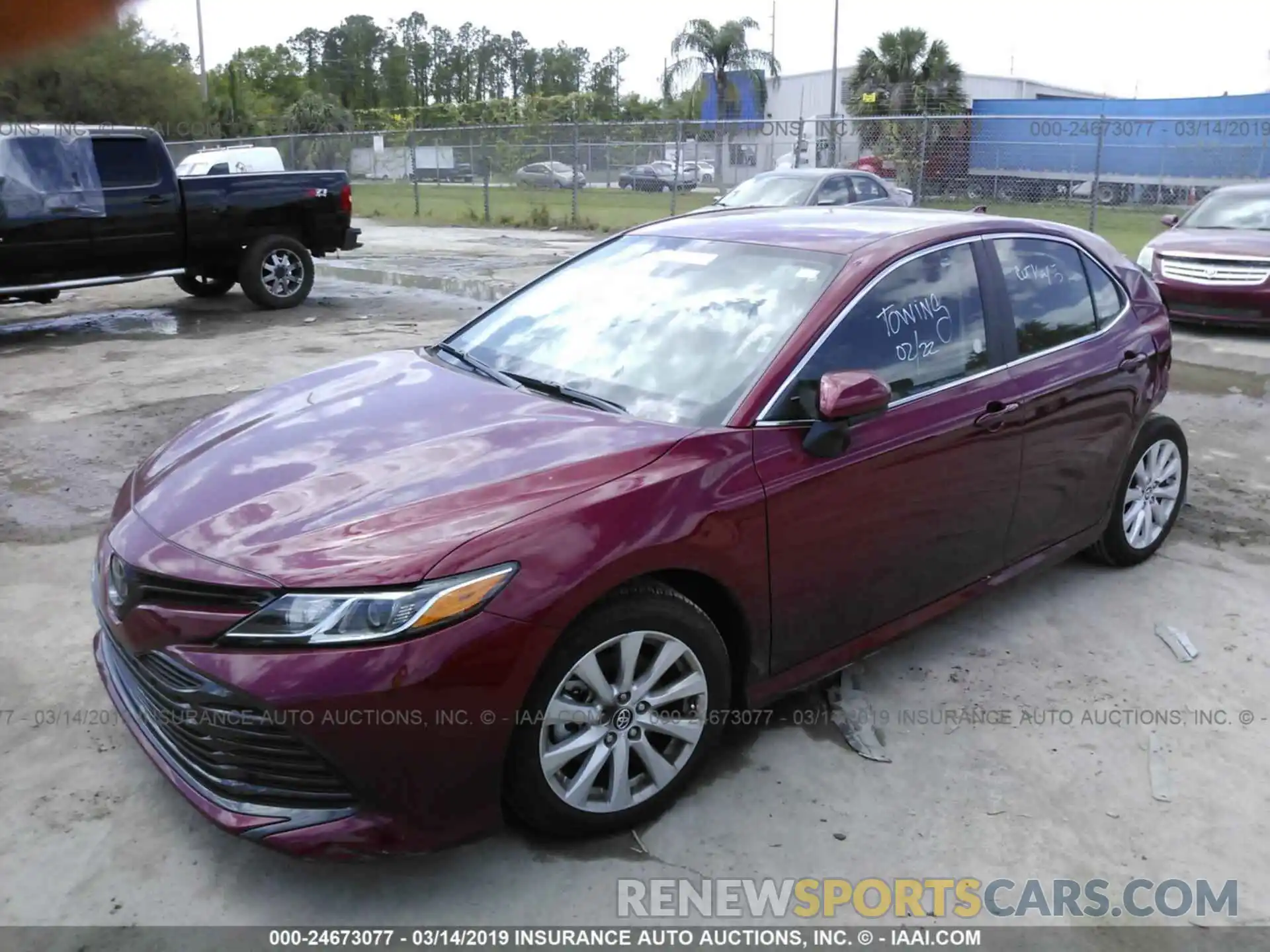 2 Photograph of a damaged car 4T1B11HK0KU720018 TOYOTA CAMRY 2019