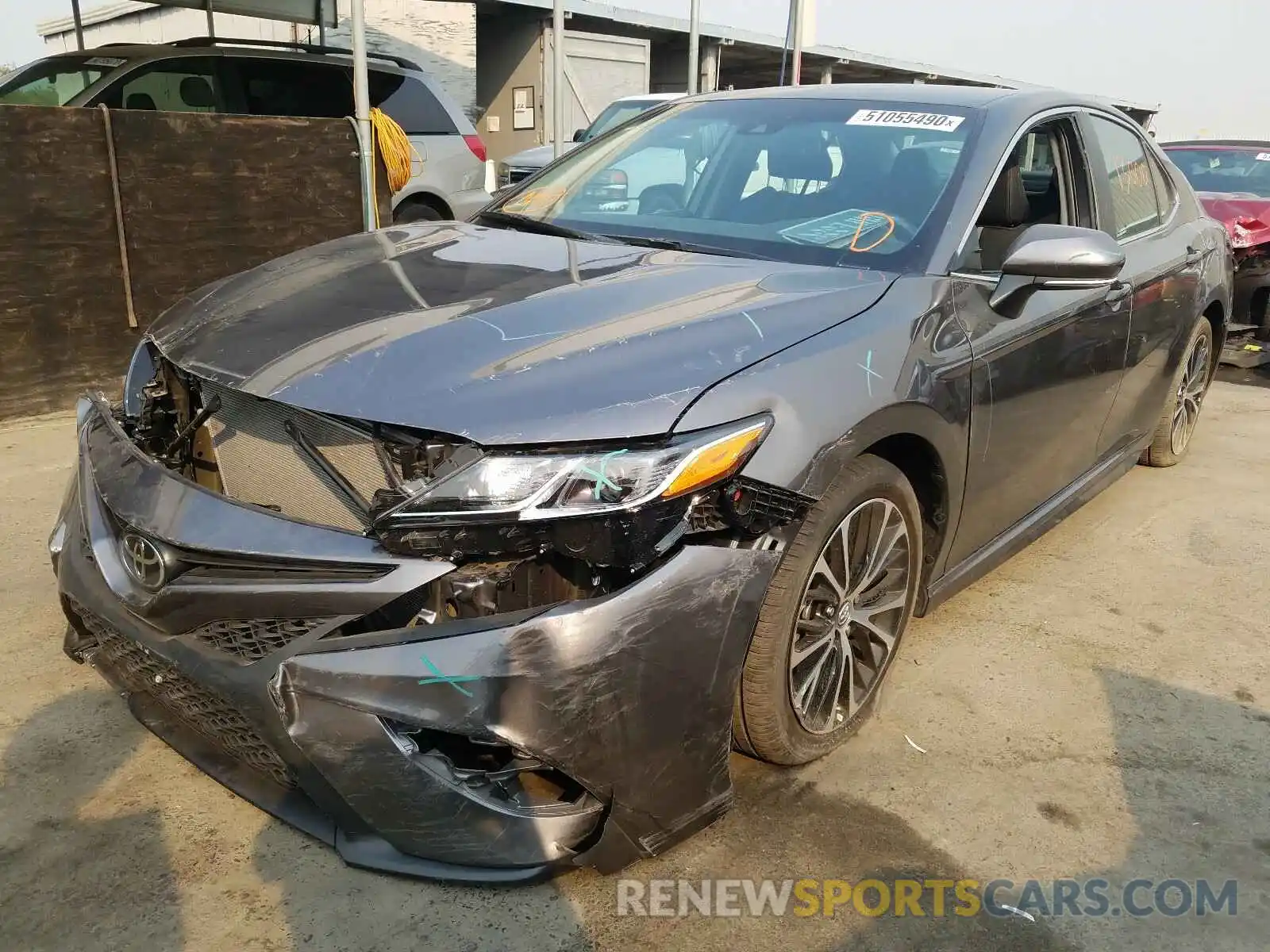 2 Photograph of a damaged car 4T1B11HK0KU721203 TOYOTA CAMRY 2019