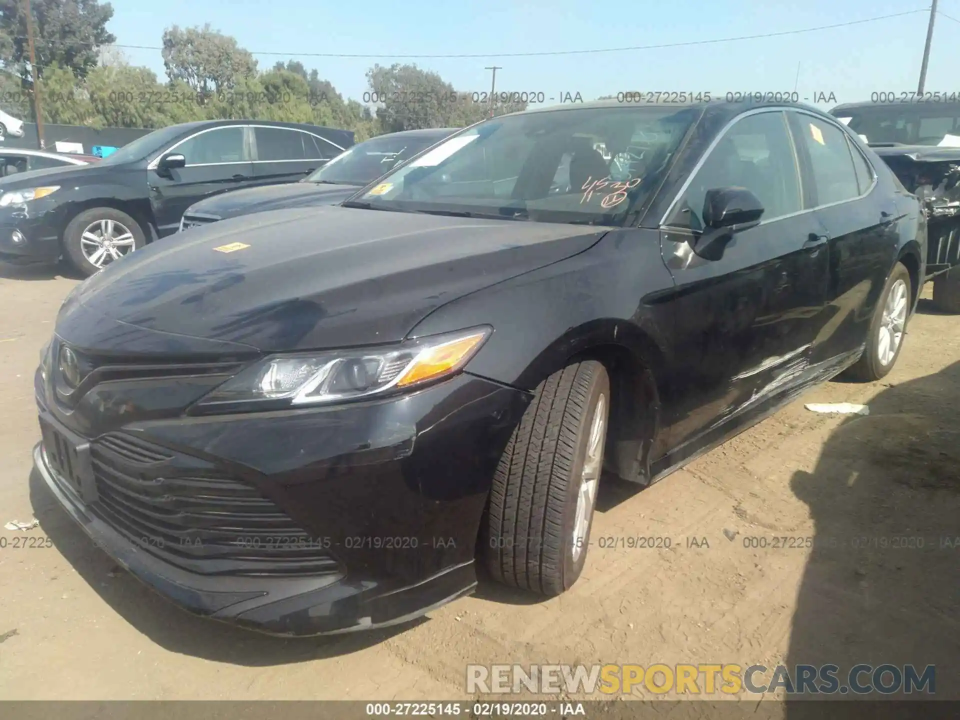 2 Photograph of a damaged car 4T1B11HK0KU725476 TOYOTA CAMRY 2019