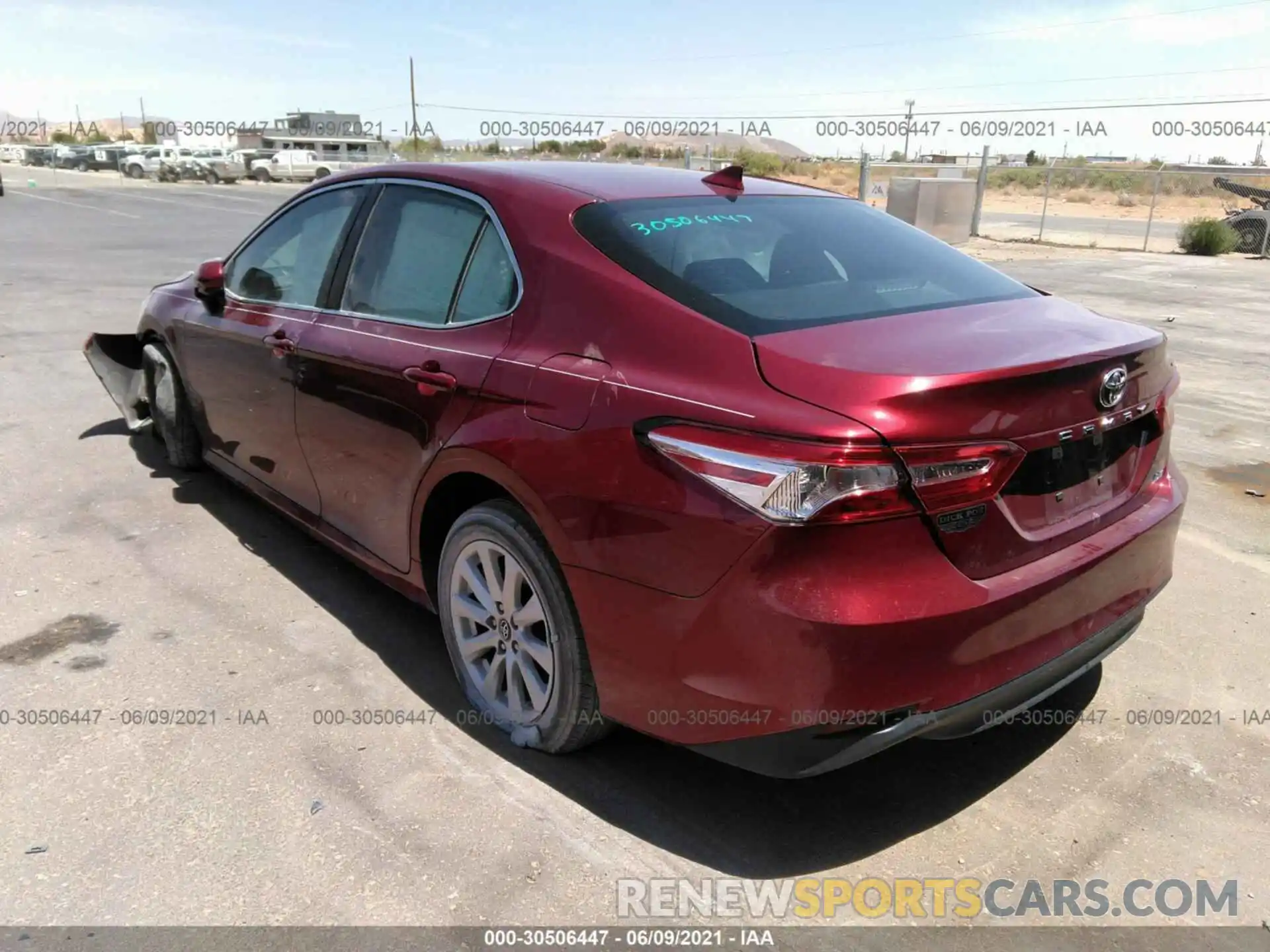 3 Photograph of a damaged car 4T1B11HK0KU729642 TOYOTA CAMRY 2019