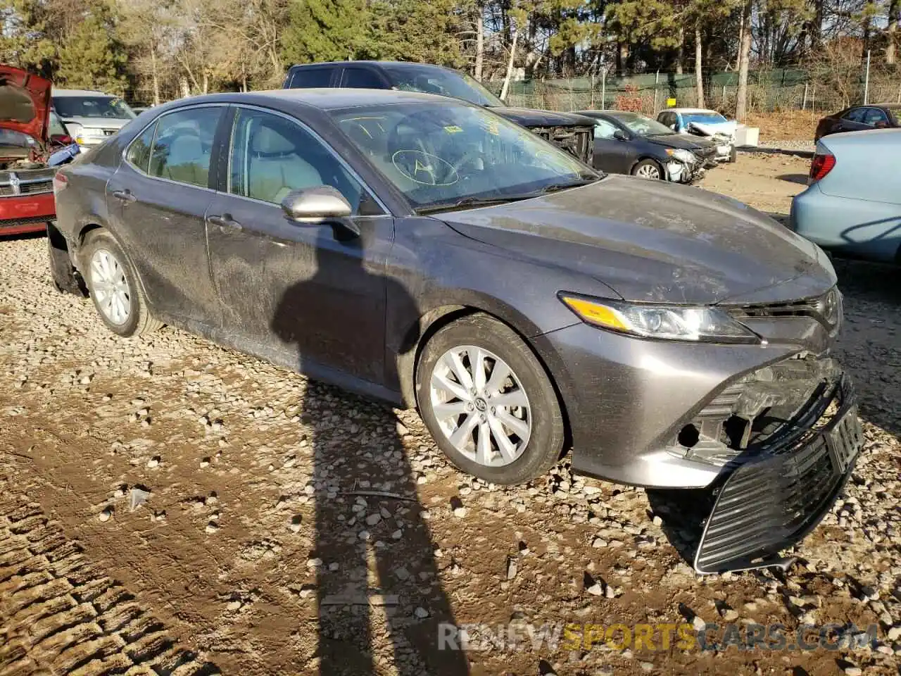 1 Photograph of a damaged car 4T1B11HK0KU729799 TOYOTA CAMRY 2019