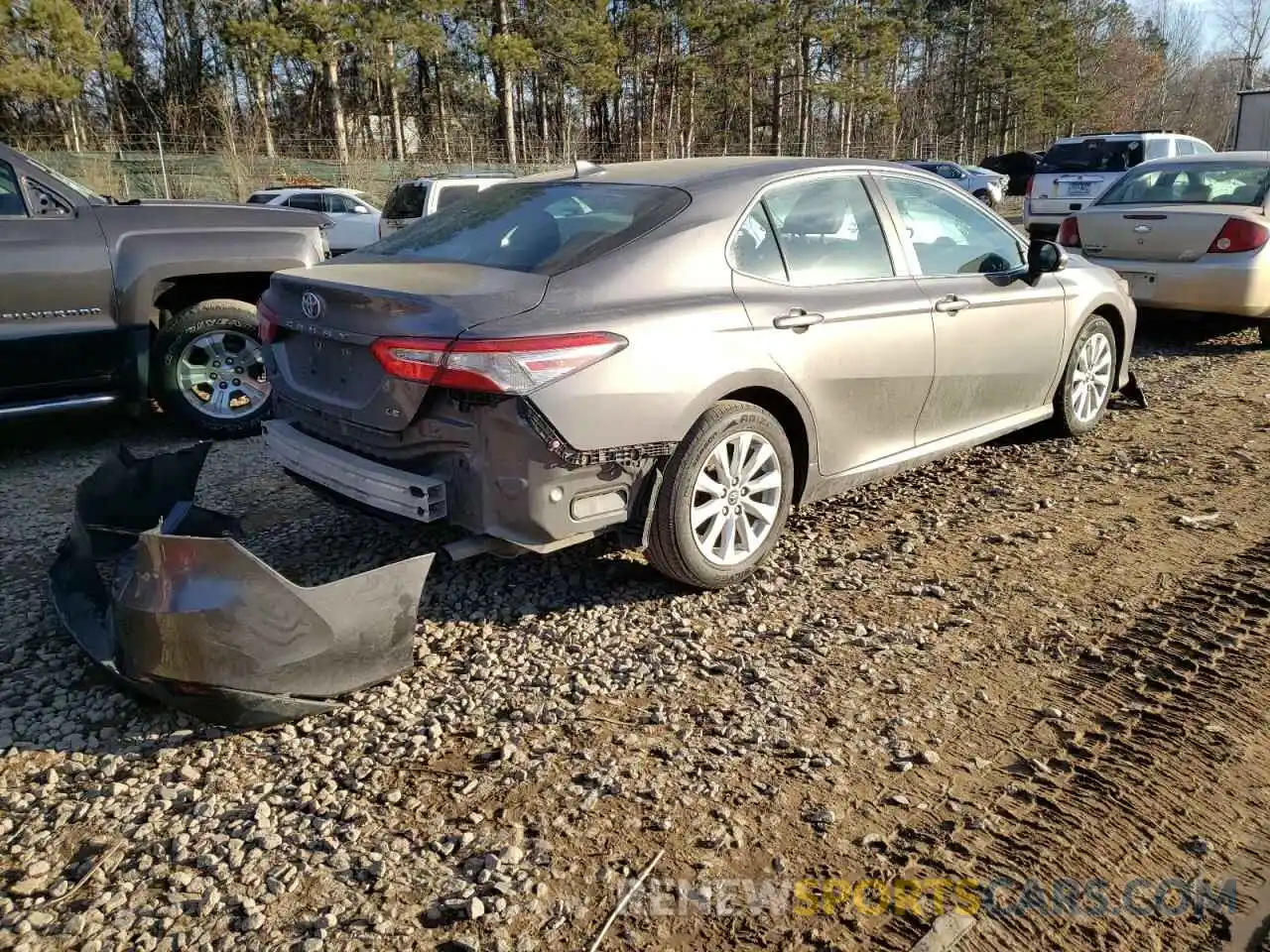 4 Photograph of a damaged car 4T1B11HK0KU729799 TOYOTA CAMRY 2019