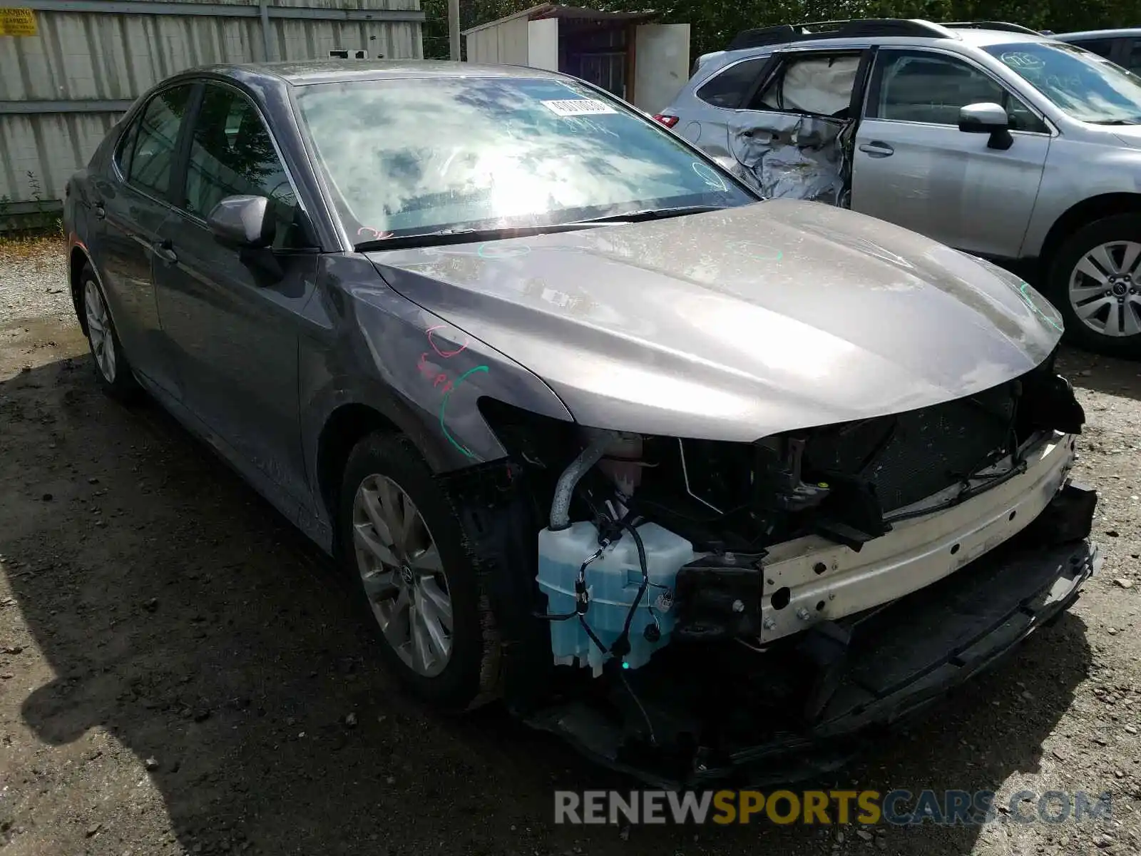 1 Photograph of a damaged car 4T1B11HK0KU732296 TOYOTA CAMRY 2019