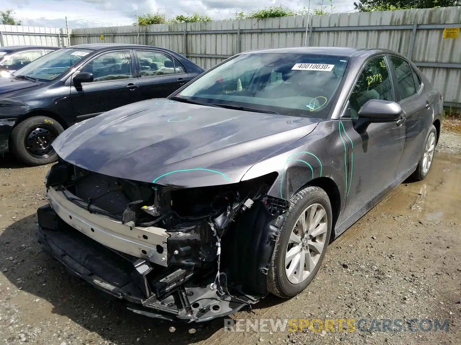 2 Photograph of a damaged car 4T1B11HK0KU732296 TOYOTA CAMRY 2019