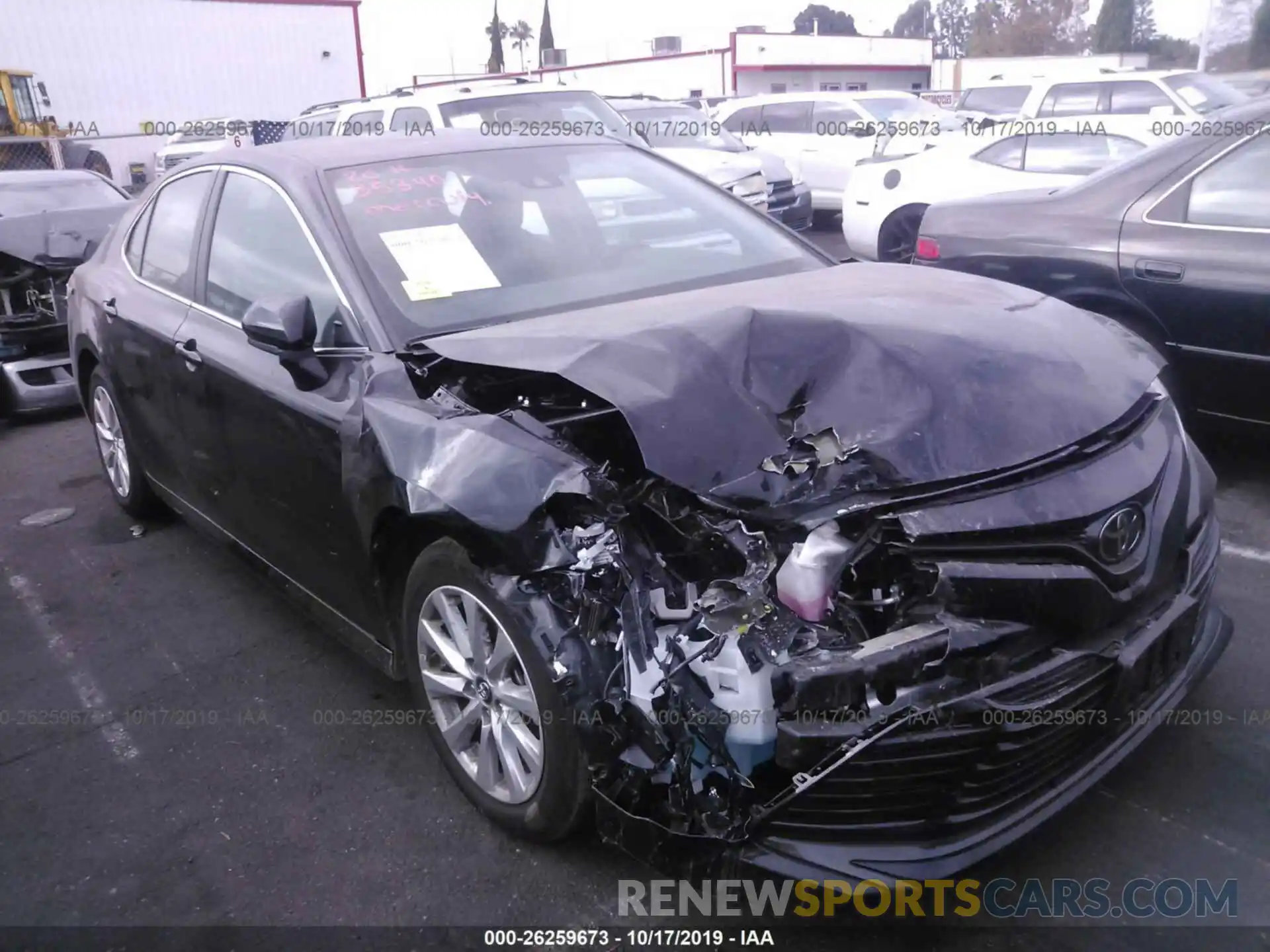 1 Photograph of a damaged car 4T1B11HK0KU738552 TOYOTA CAMRY 2019