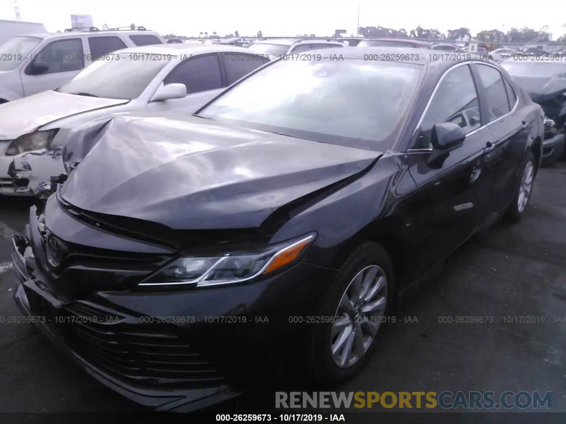 2 Photograph of a damaged car 4T1B11HK0KU738552 TOYOTA CAMRY 2019