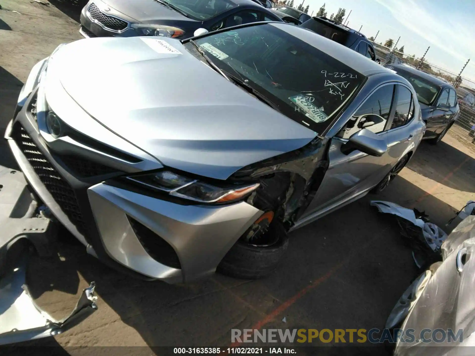 2 Photograph of a damaged car 4T1B11HK0KU757926 TOYOTA CAMRY 2019