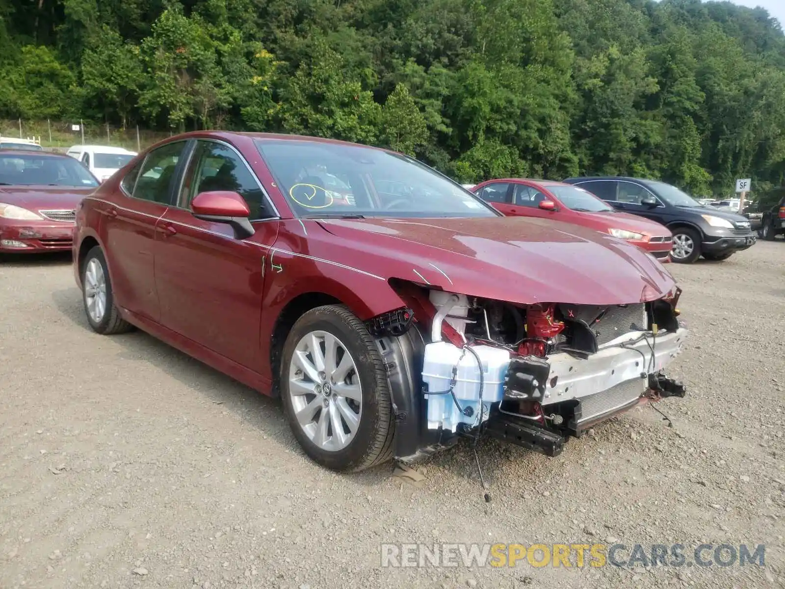 1 Photograph of a damaged car 4T1B11HK0KU760986 TOYOTA CAMRY 2019