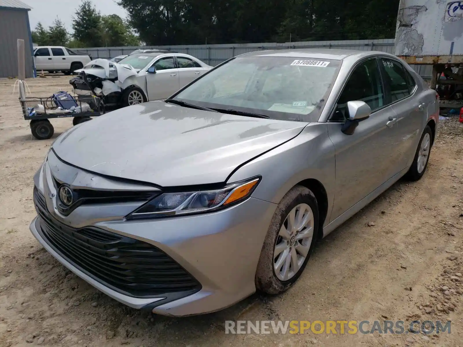 2 Photograph of a damaged car 4T1B11HK0KU771504 TOYOTA CAMRY 2019