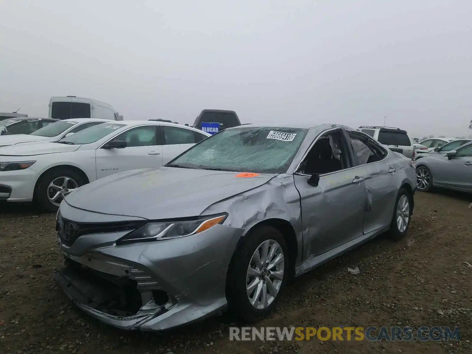 2 Photograph of a damaged car 4T1B11HK0KU771518 TOYOTA CAMRY 2019