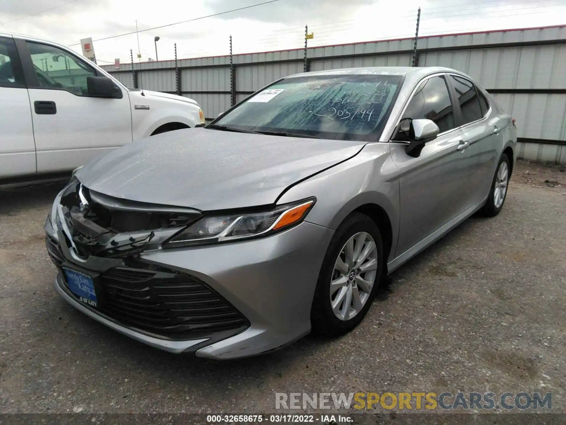 2 Photograph of a damaged car 4T1B11HK0KU772023 TOYOTA CAMRY 2019