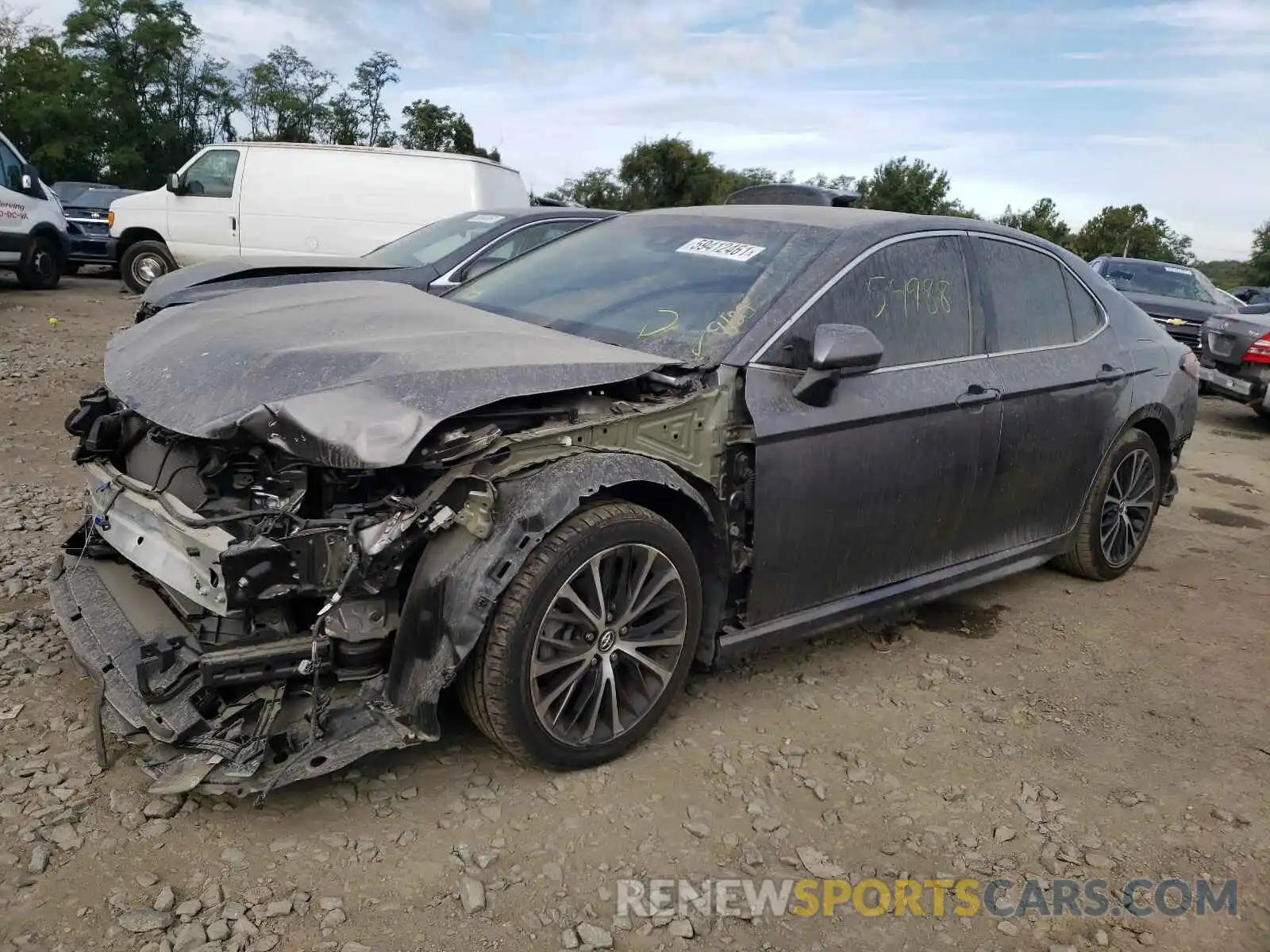 2 Photograph of a damaged car 4T1B11HK0KU773057 TOYOTA CAMRY 2019