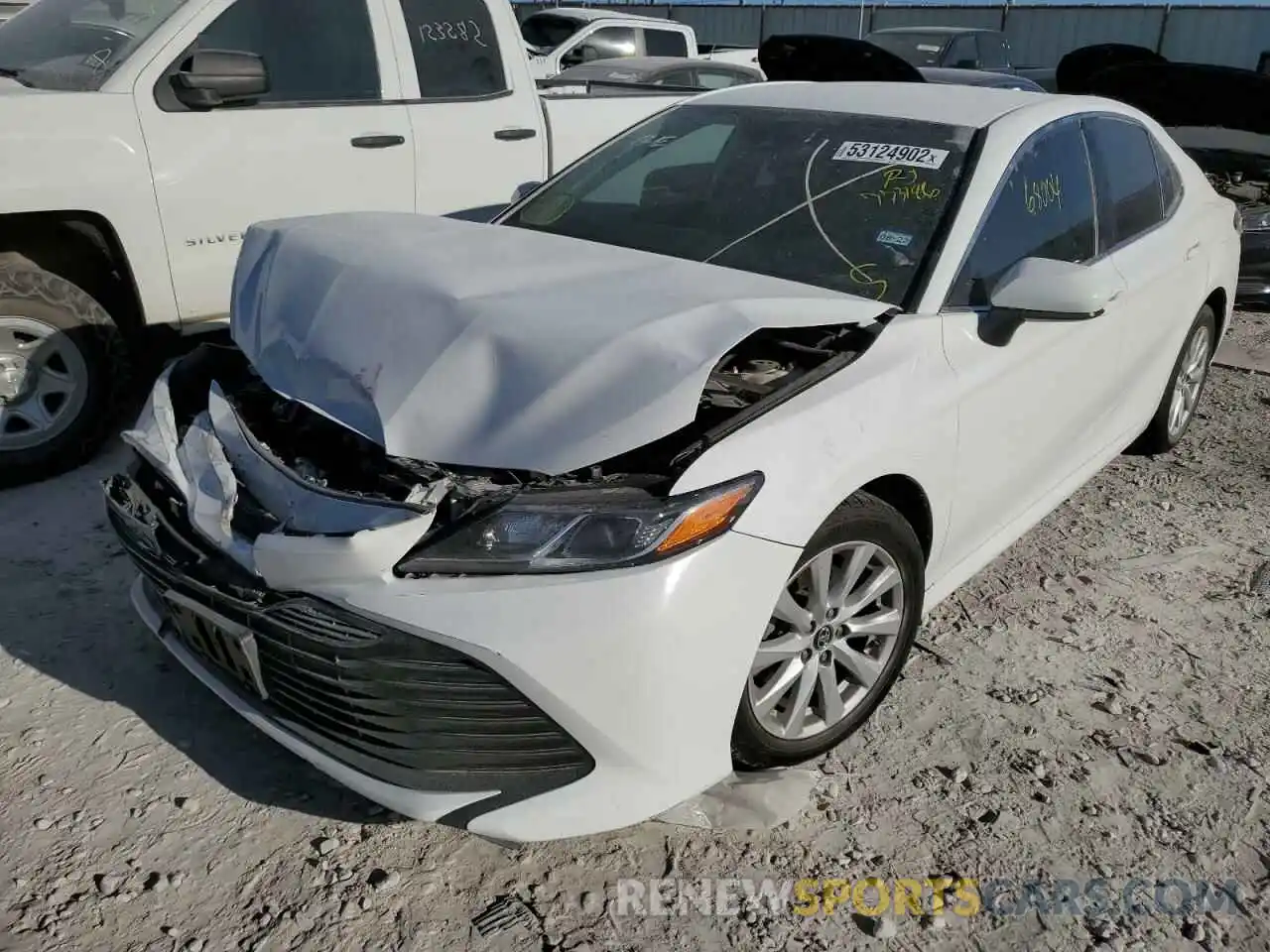 2 Photograph of a damaged car 4T1B11HK0KU773186 TOYOTA CAMRY 2019