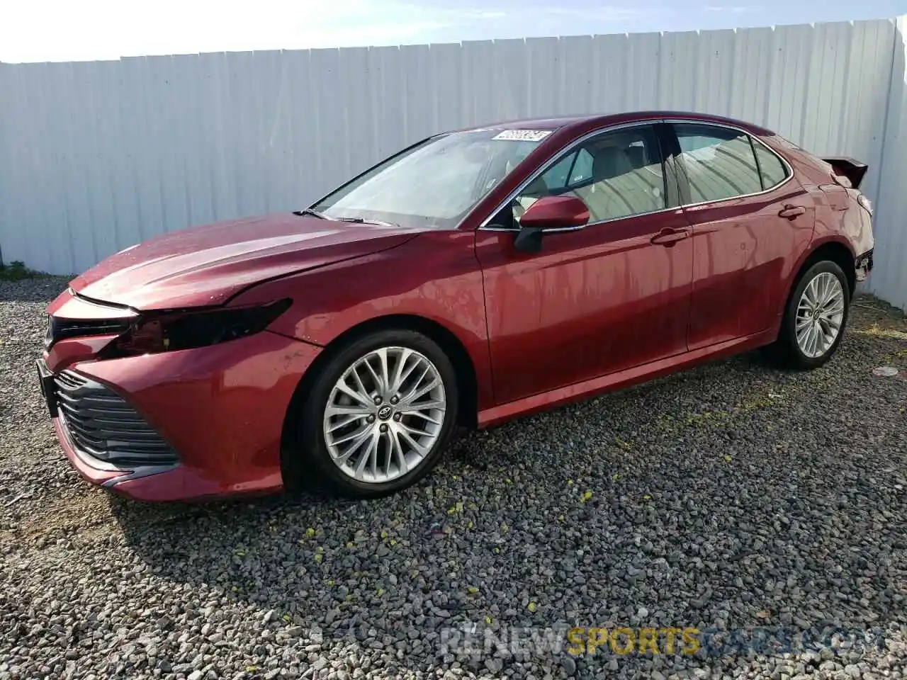 1 Photograph of a damaged car 4T1B11HK0KU776251 TOYOTA CAMRY 2019