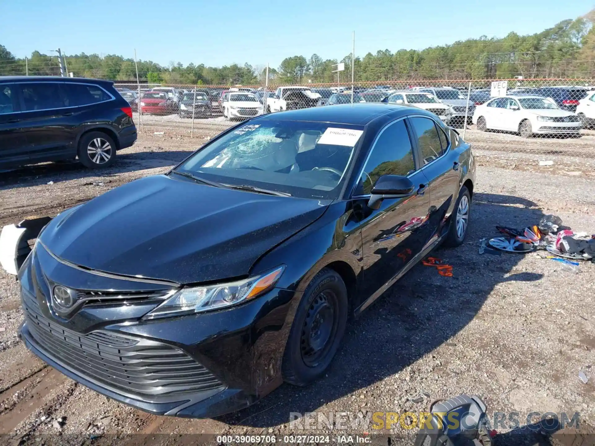 2 Photograph of a damaged car 4T1B11HK0KU785614 TOYOTA CAMRY 2019