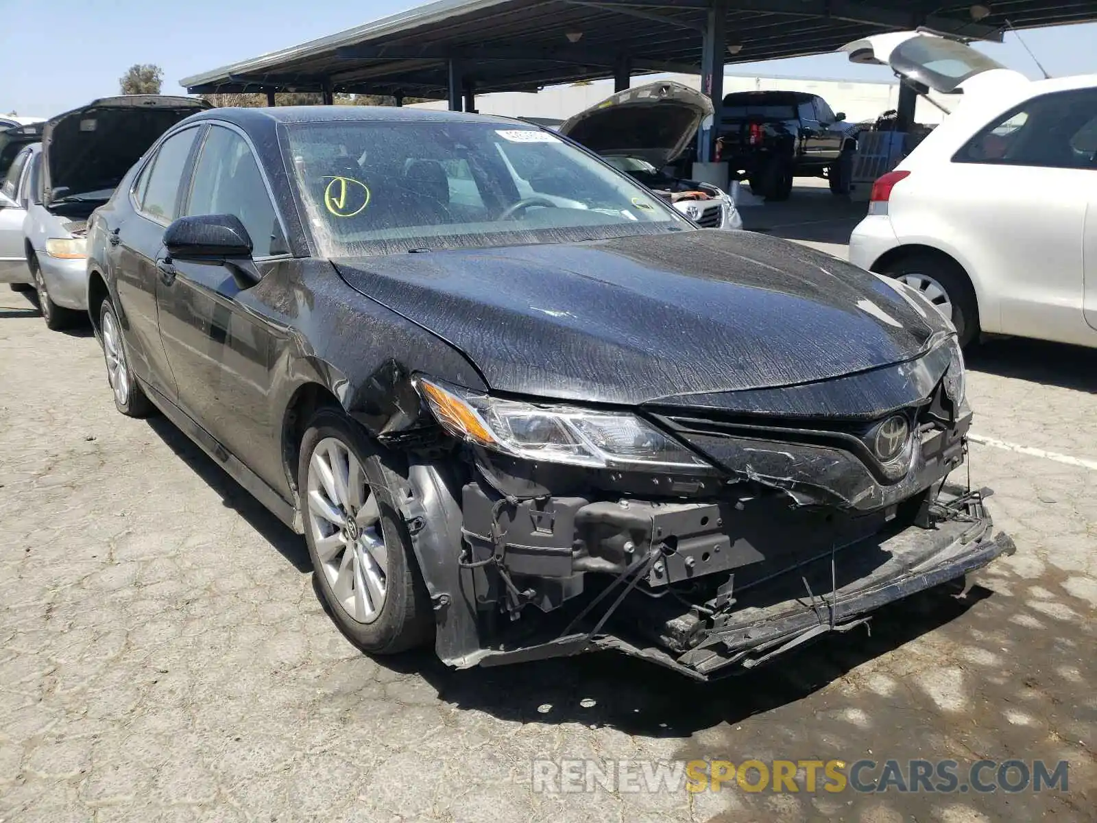 1 Photograph of a damaged car 4T1B11HK0KU788853 TOYOTA CAMRY 2019