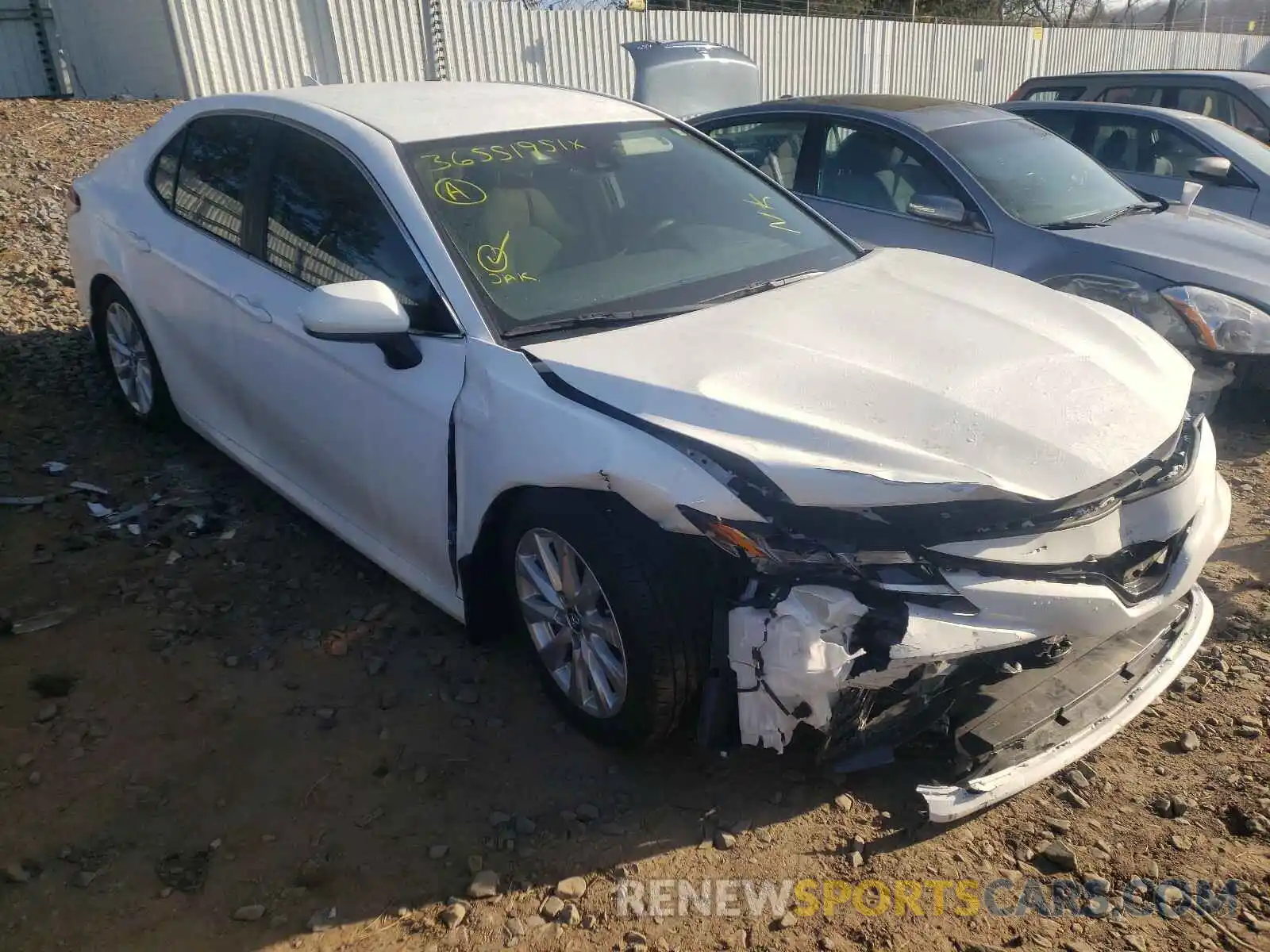 1 Photograph of a damaged car 4T1B11HK0KU789517 TOYOTA CAMRY 2019