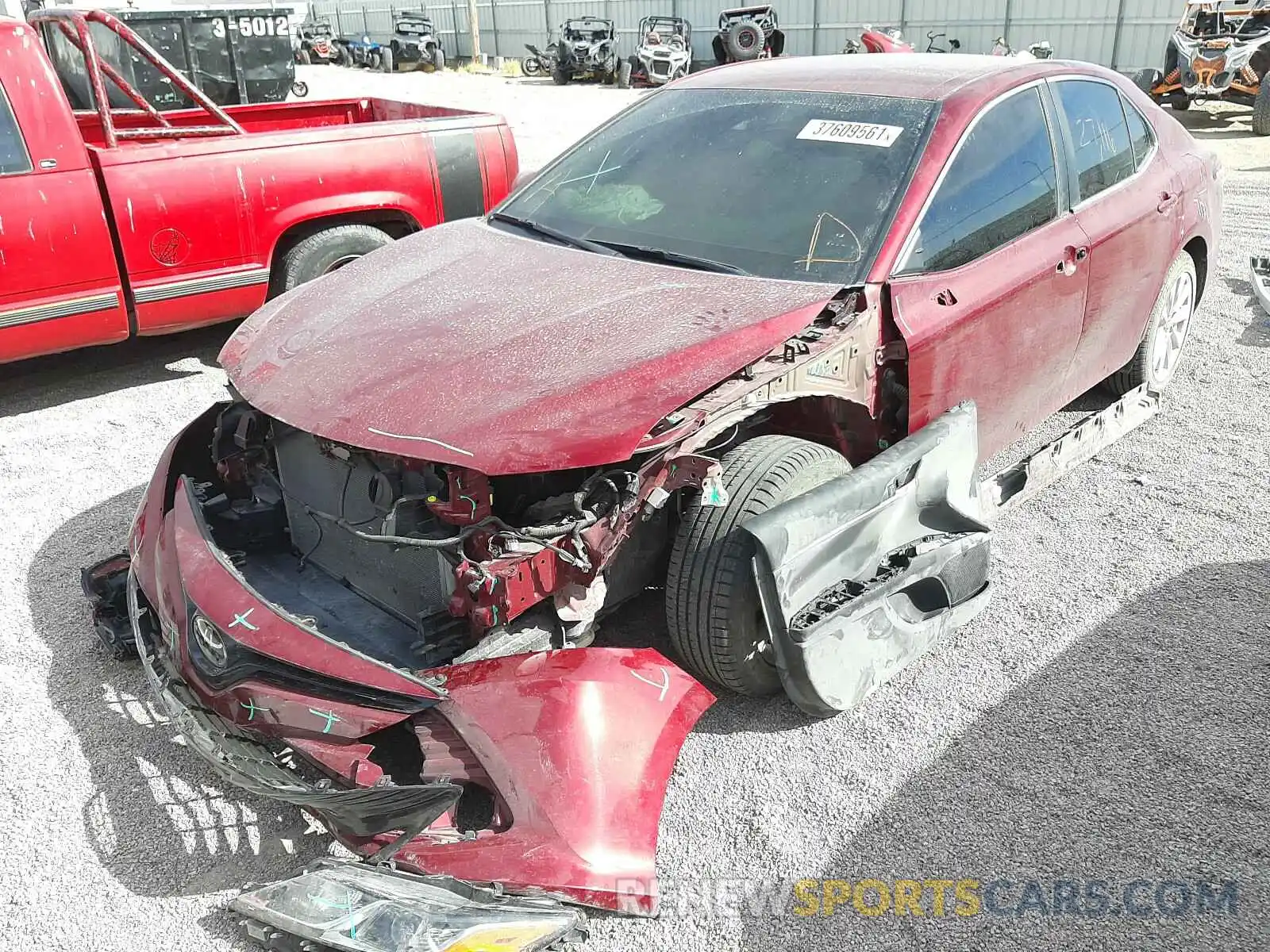 2 Photograph of a damaged car 4T1B11HK0KU804291 TOYOTA CAMRY 2019