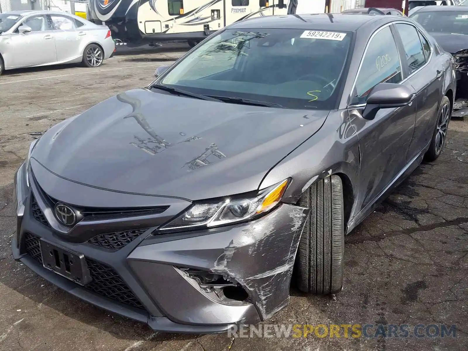 2 Photograph of a damaged car 4T1B11HK0KU821740 TOYOTA CAMRY 2019