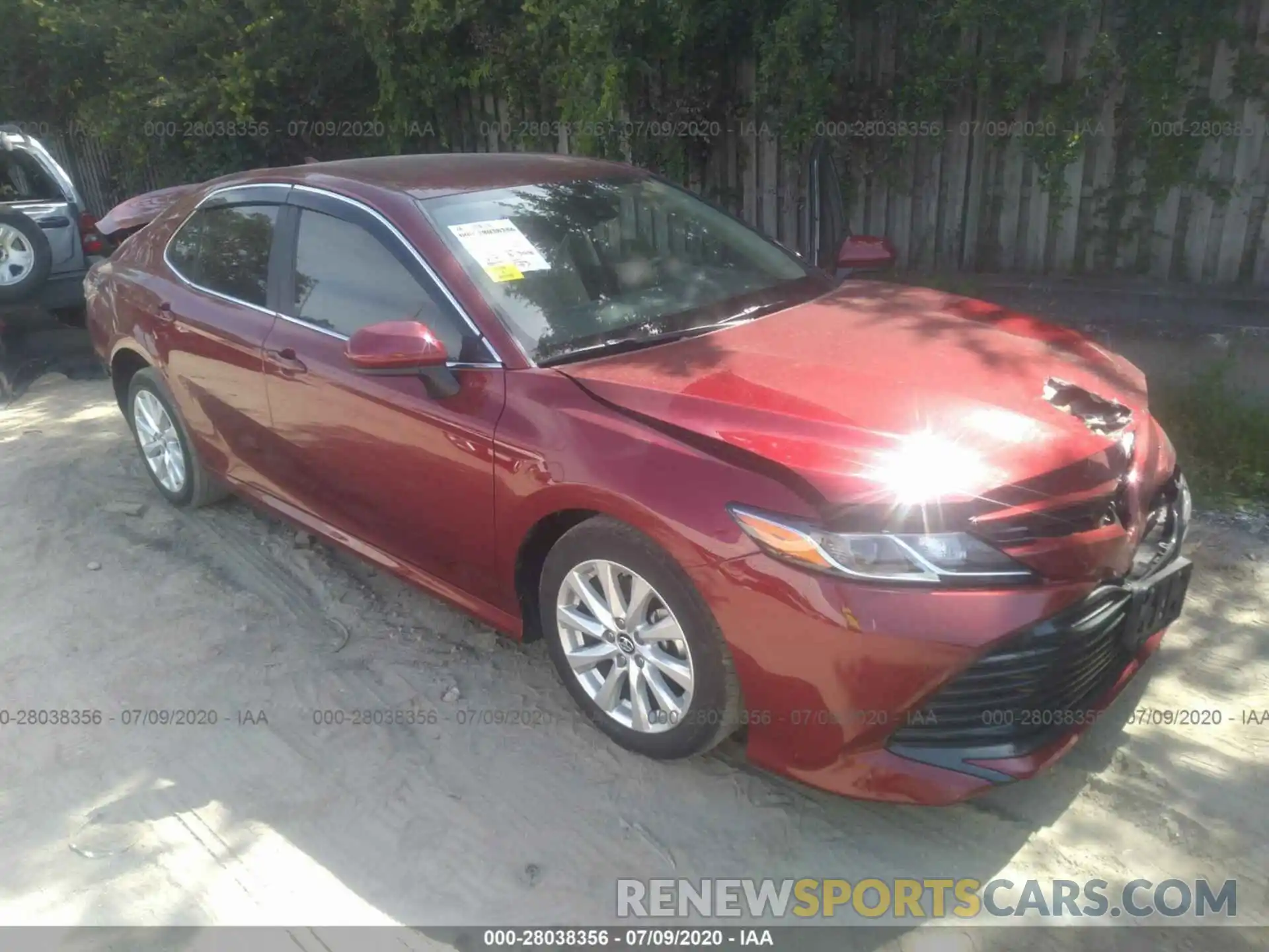 1 Photograph of a damaged car 4T1B11HK0KU824203 TOYOTA CAMRY 2019