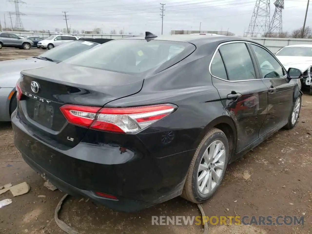 4 Photograph of a damaged car 4T1B11HK0KU825142 TOYOTA CAMRY 2019