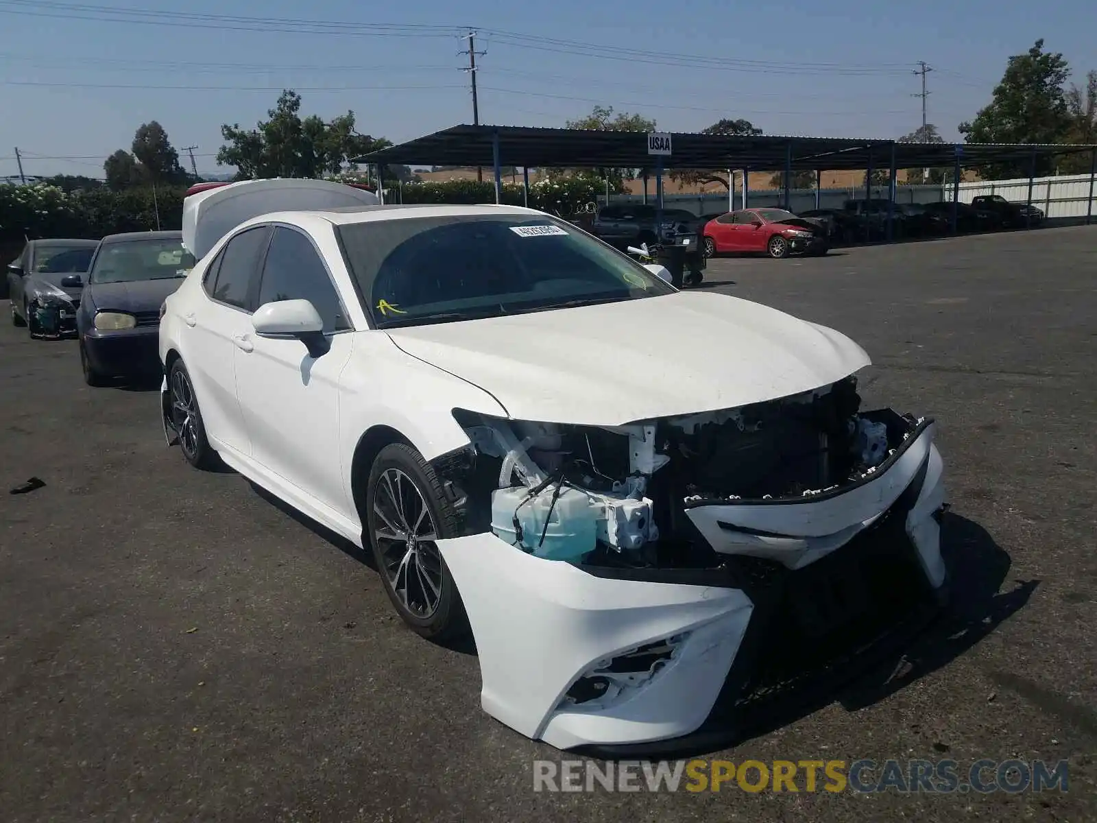 1 Photograph of a damaged car 4T1B11HK0KU832625 TOYOTA CAMRY 2019