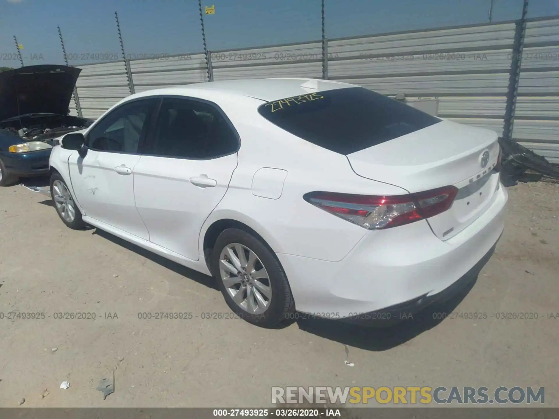 3 Photograph of a damaged car 4T1B11HK0KU838845 TOYOTA CAMRY 2019