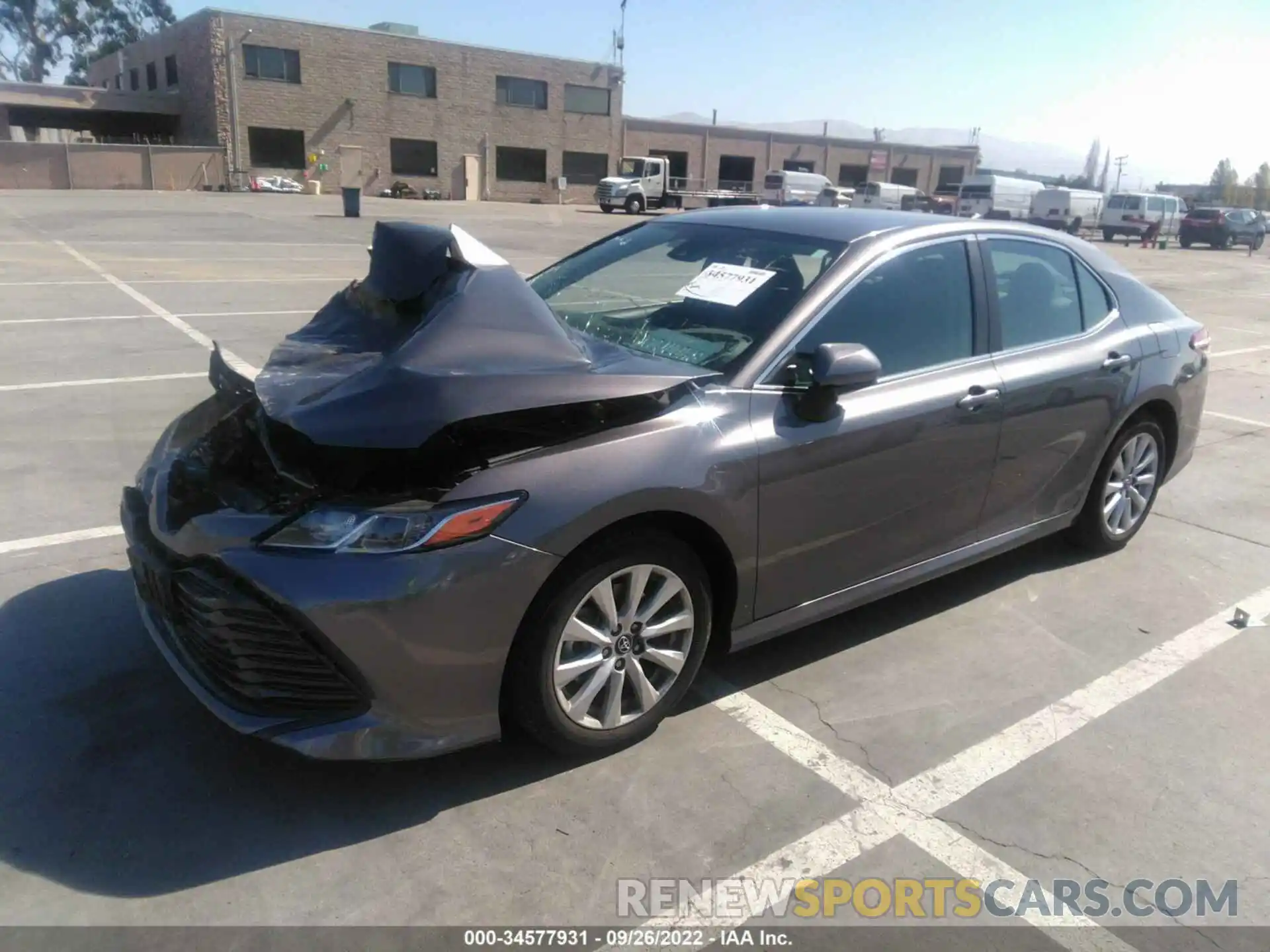 2 Photograph of a damaged car 4T1B11HK0KU839395 TOYOTA CAMRY 2019