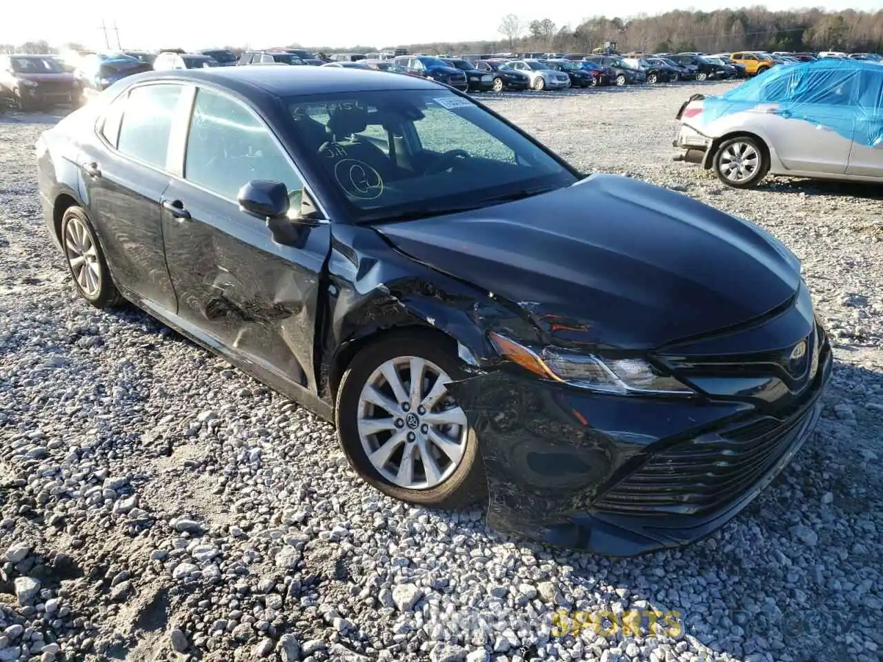 1 Photograph of a damaged car 4T1B11HK0KU841468 TOYOTA CAMRY 2019