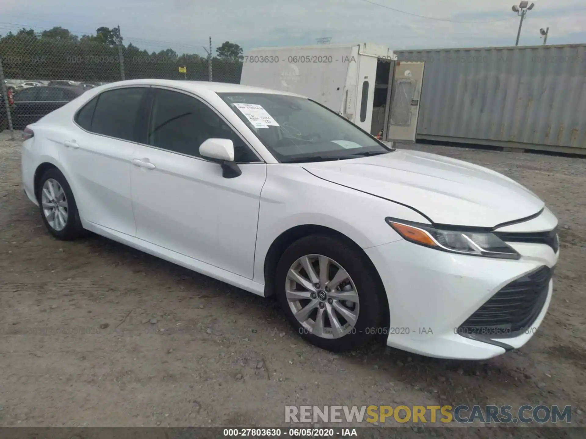 1 Photograph of a damaged car 4T1B11HK0KU844595 TOYOTA CAMRY 2019