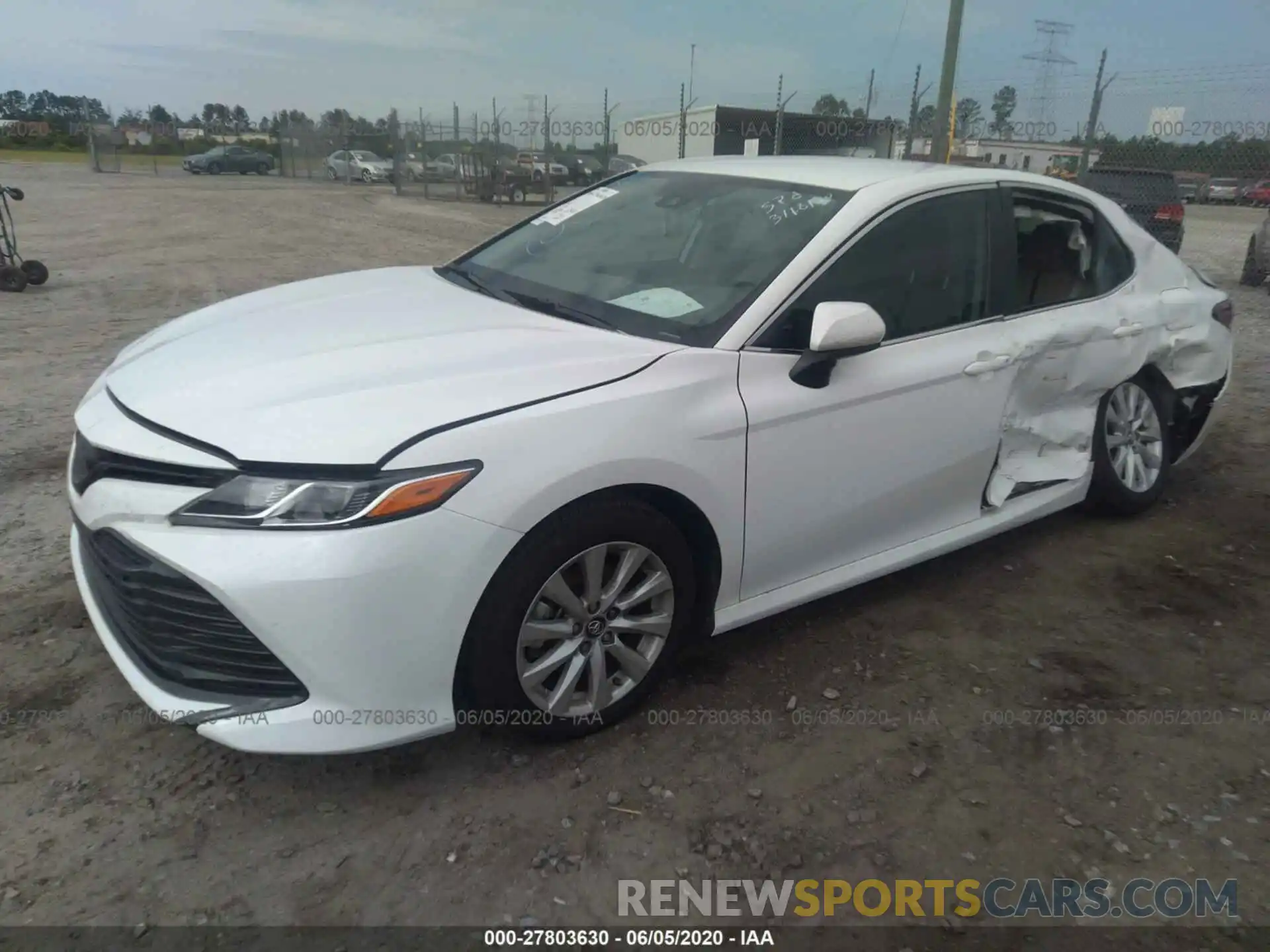 2 Photograph of a damaged car 4T1B11HK0KU844595 TOYOTA CAMRY 2019