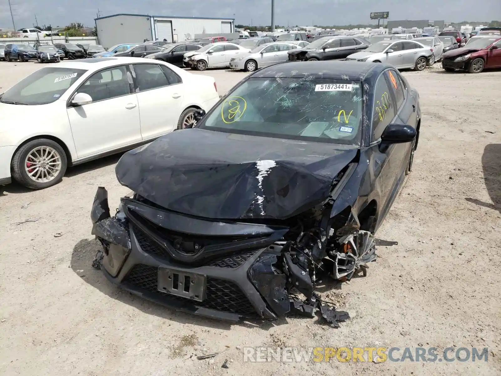 2 Photograph of a damaged car 4T1B11HK0KU851837 TOYOTA CAMRY 2019