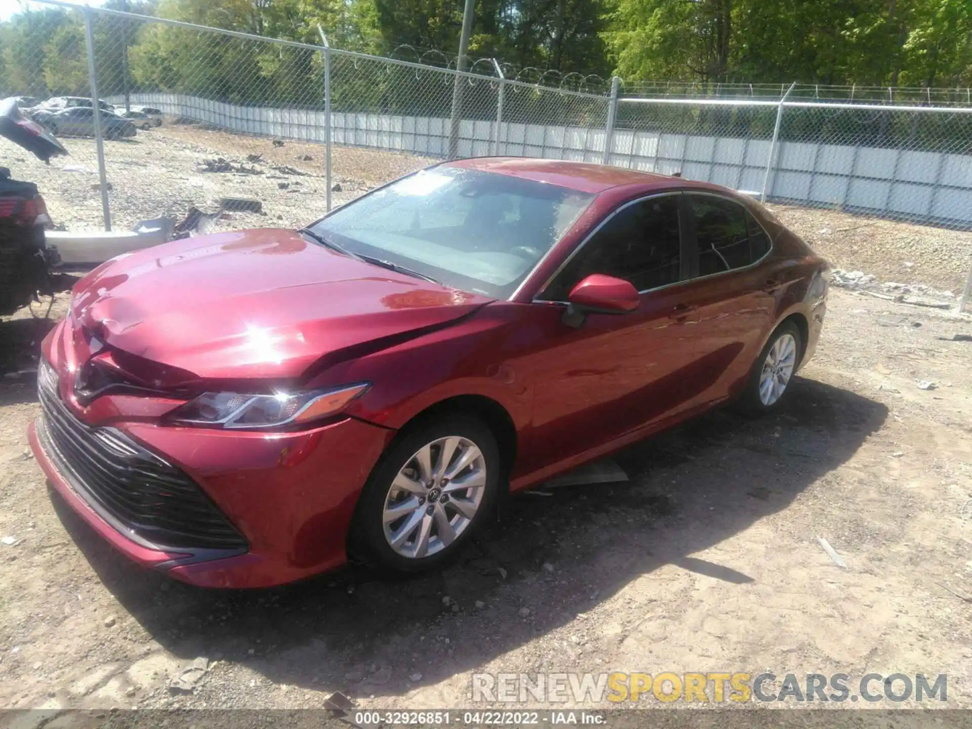 2 Photograph of a damaged car 4T1B11HK0KU851868 TOYOTA CAMRY 2019