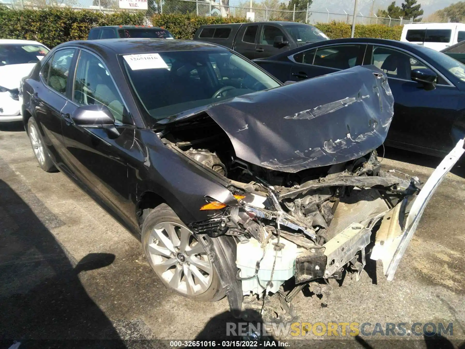 1 Photograph of a damaged car 4T1B11HK0KU855709 TOYOTA CAMRY 2019