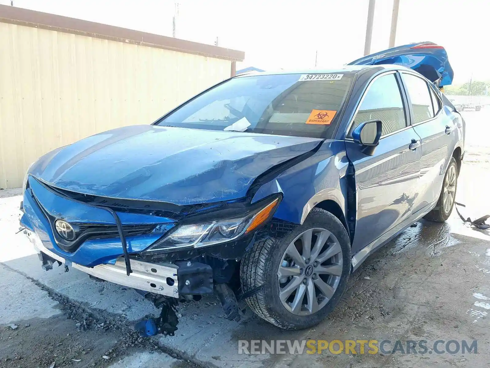 2 Photograph of a damaged car 4T1B11HK1KU163345 TOYOTA CAMRY 2019